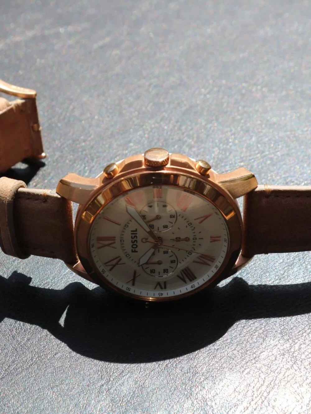 Fossil Q Grant Rose Gold Hybrid Smartwatch